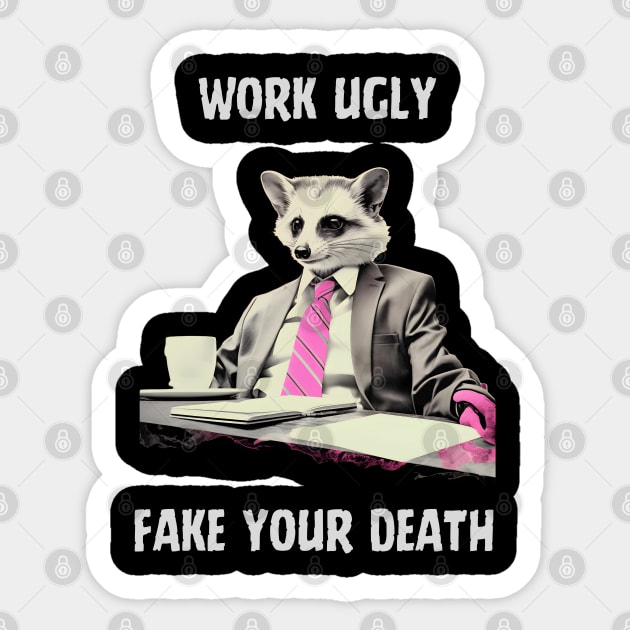 live ugly fake your death Sticker by vaporgraphic